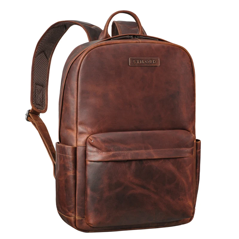 "Alois" Klassischer Laptop Rucksack 15 Zoll Leder