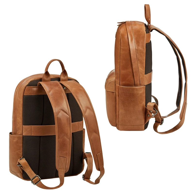 "Alois" Klassischer Laptop Rucksack 15 Zoll Leder