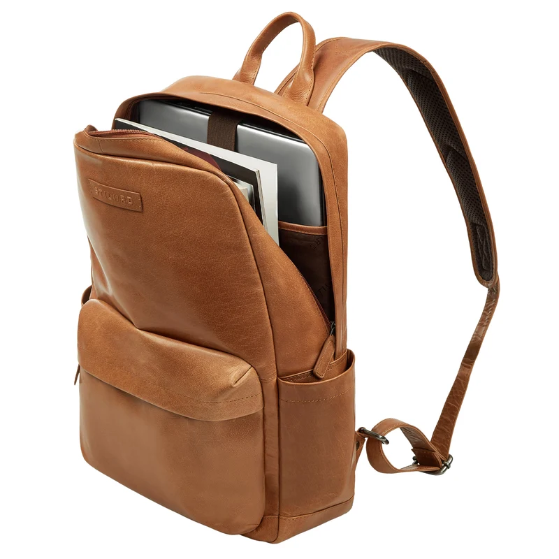 "Alois" Klassischer Laptop Rucksack 15 Zoll Leder