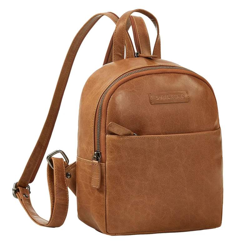 "Elonora" Vintage Leder Rucksack Tasche 2 in 1 Damen