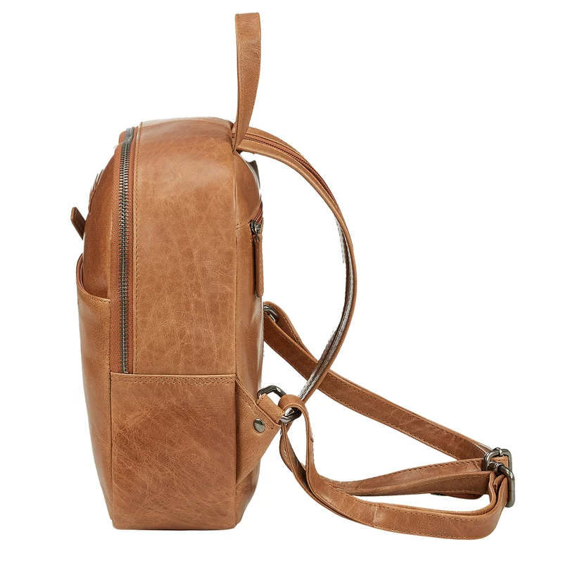 "Elonora" Vintage Leder Rucksack Tasche 2 in 1 Damen