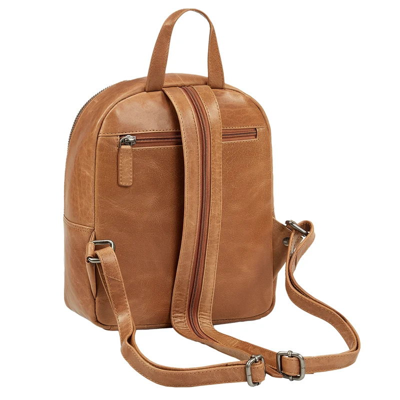 "Elonora" Vintage Leder Rucksack Tasche 2 in 1 Damen