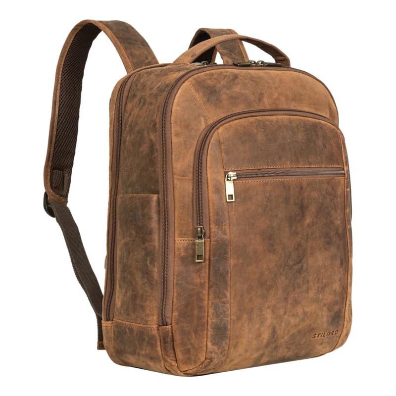 B-WARE "Floyd" Laptop-Rucksack 16 Zoll Leder