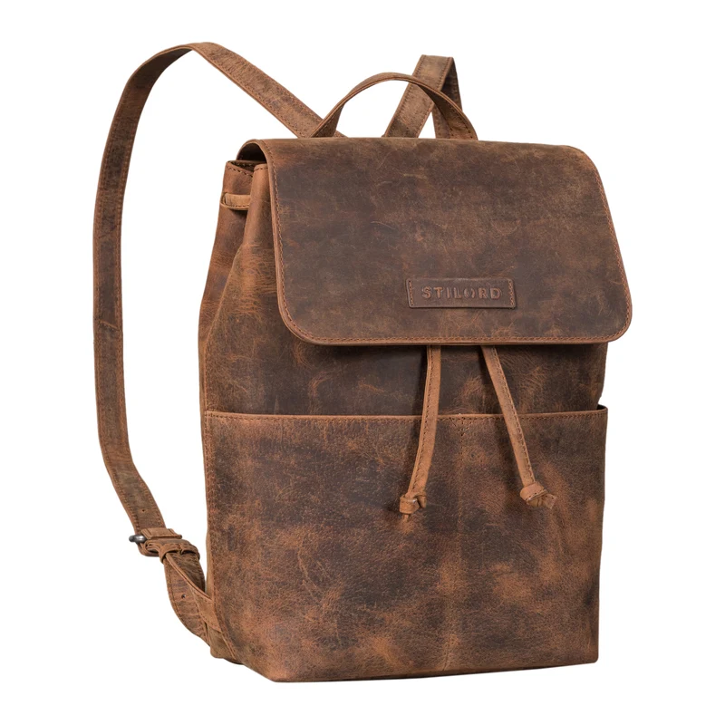 "Effi" Eleganter Rucksack Damen Klein Leder