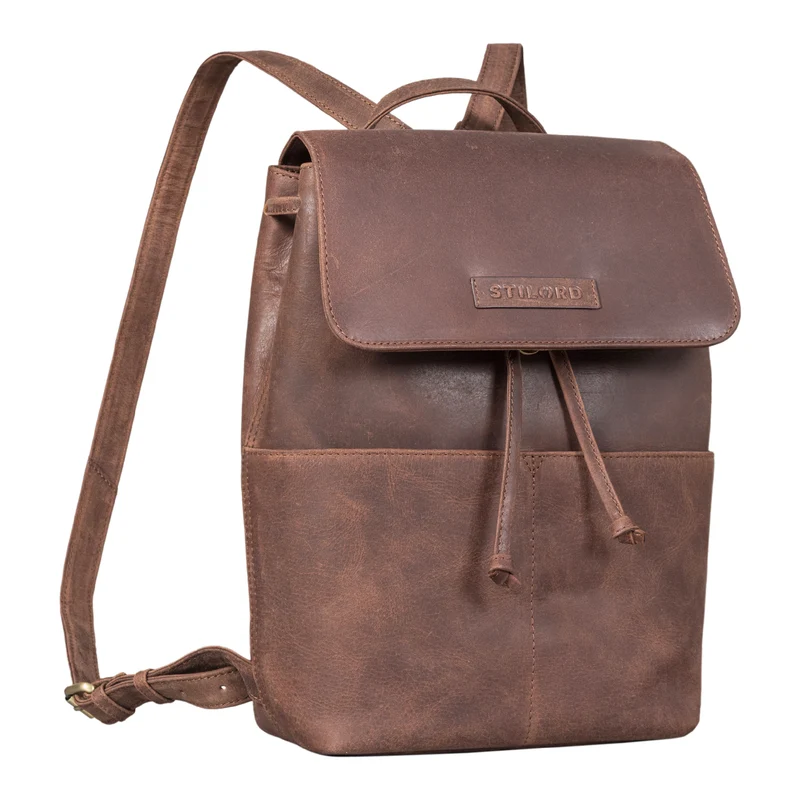 "Effi" Eleganter Rucksack Damen Klein Leder