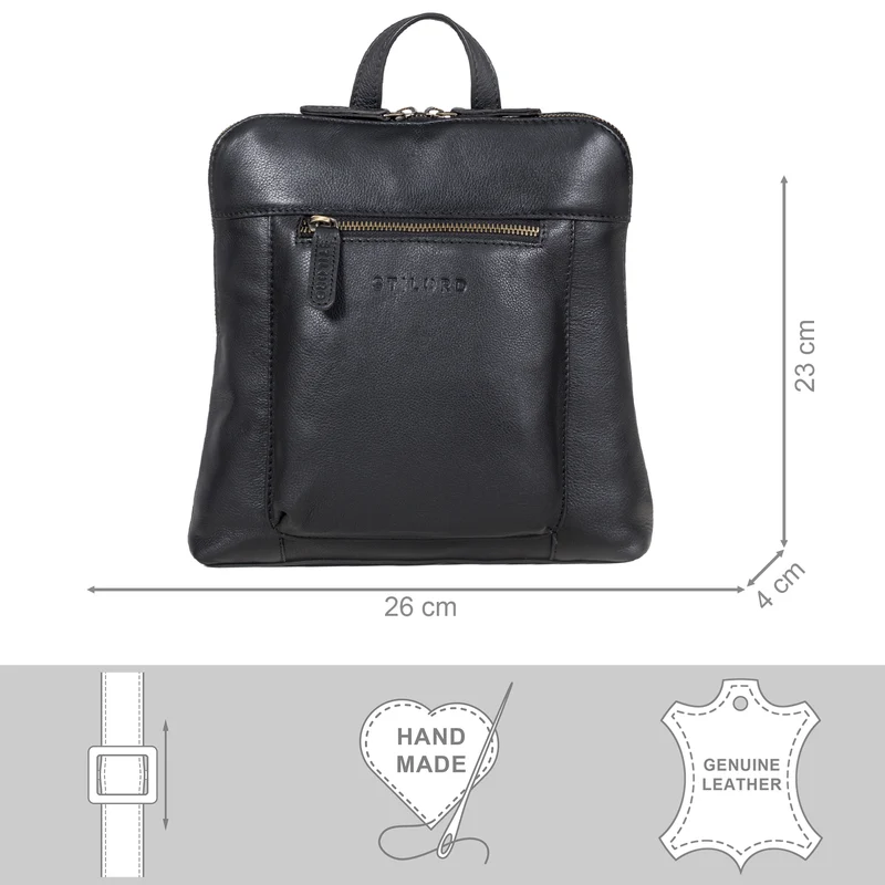 "Marlene" Leder Rucksack Damen Elegant
