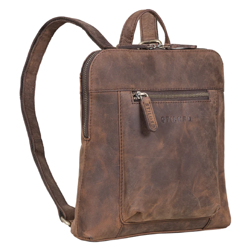 "Marlene" Leder Rucksack Damen Elegant