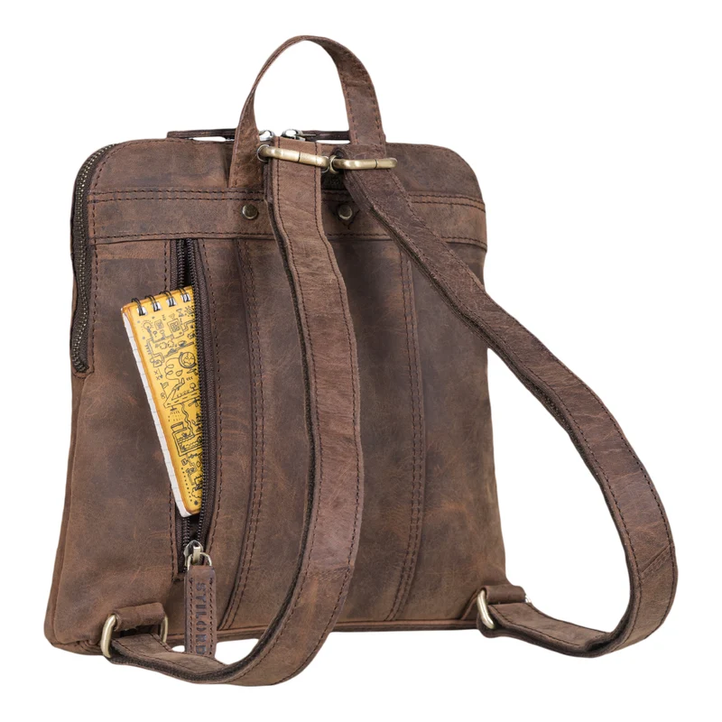 "Marlene" Leder Rucksack Damen Elegant