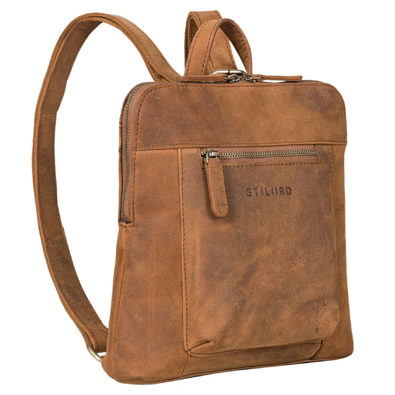 "Marlene" Leder Rucksack Damen Elegant