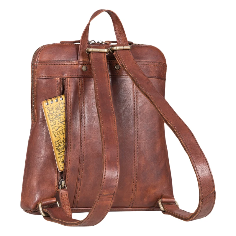 "Marlene" Leder Rucksack Damen Elegant