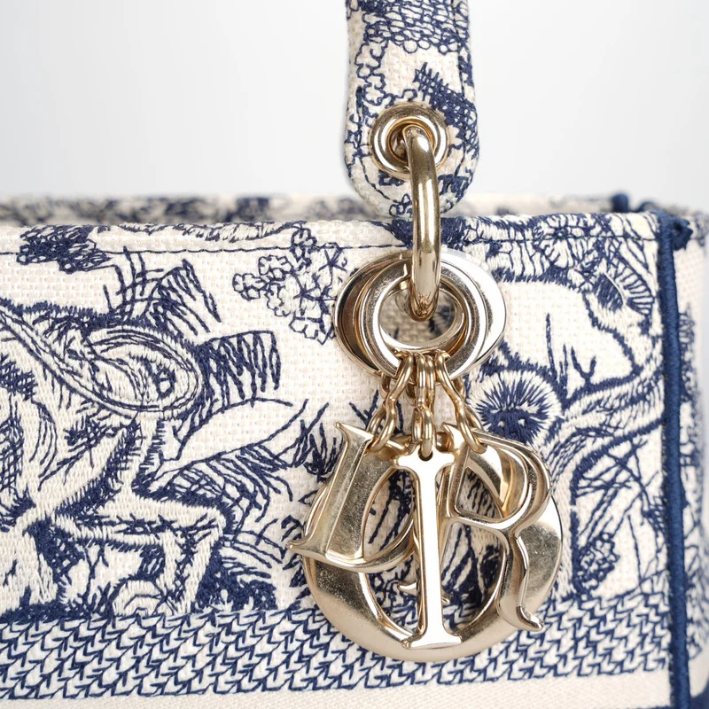 Christian Dior Lady Dior D-Lite Tasche Mittel aus Canvas
