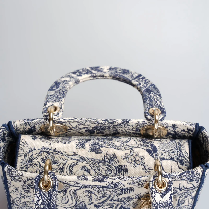 Christian Dior Lady Dior D-Lite Tasche Mittel aus Canvas