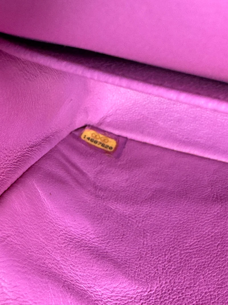 Chanel Medium Classic Double Flap Bag aus lila Leliac-Lammleder mit silberner Hardware