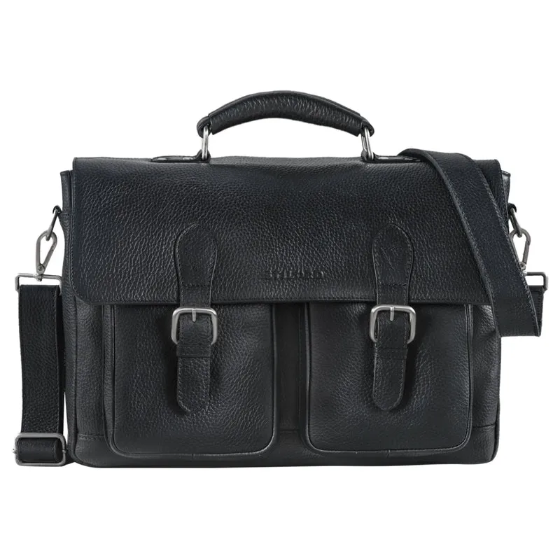 B-WARE "Owen" Laptop Aktentasche Leder