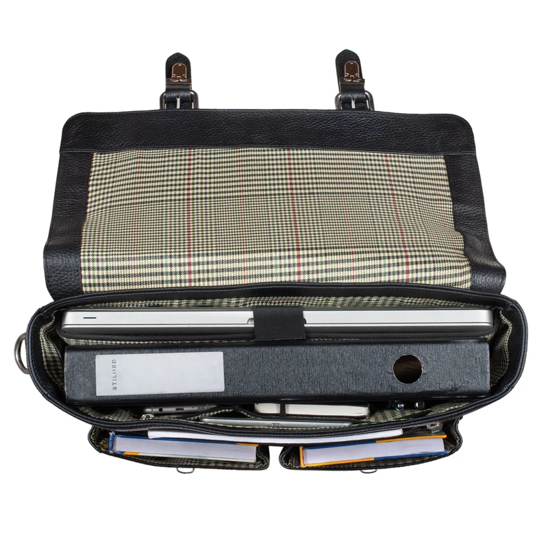 B-WARE "Owen" Laptop Aktentasche Leder