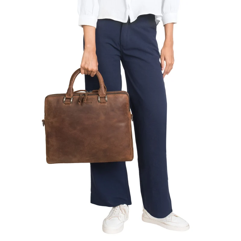 "Jill" Businesstasche Leder Damen Laptop