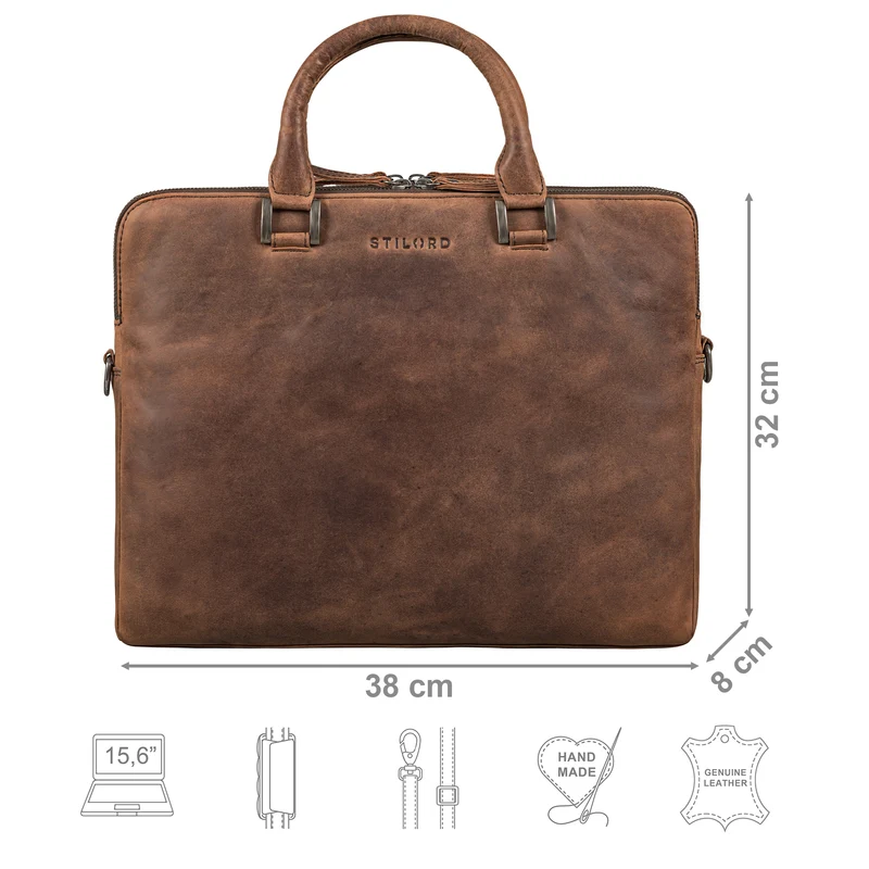 "Jill" Businesstasche Leder Damen Laptop