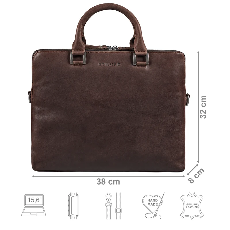 "Jill" Businesstasche Leder Damen Laptop