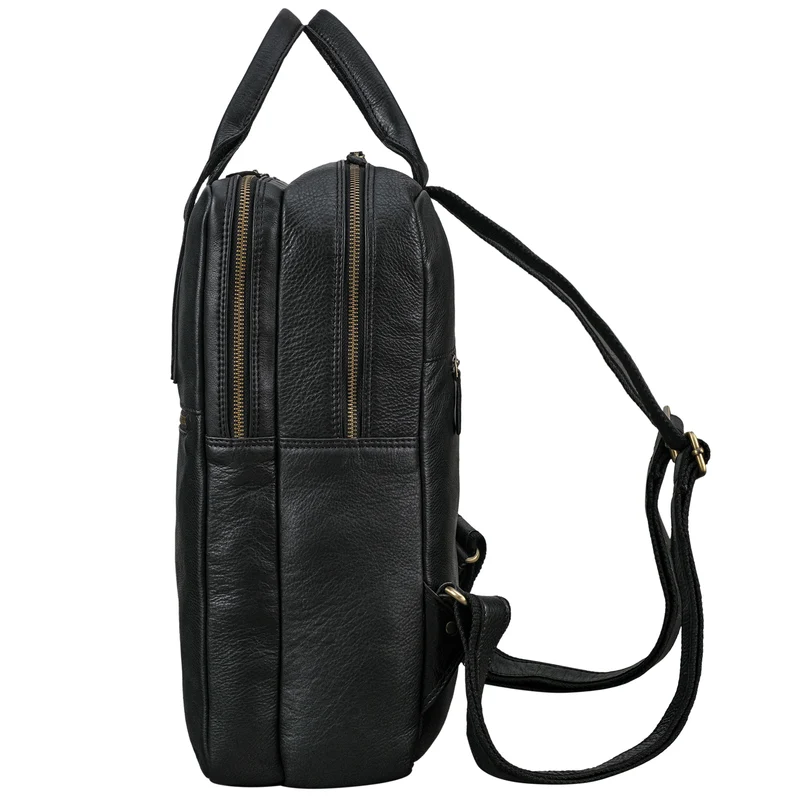 "Boris" Leder Business Rucksack mit Henkel