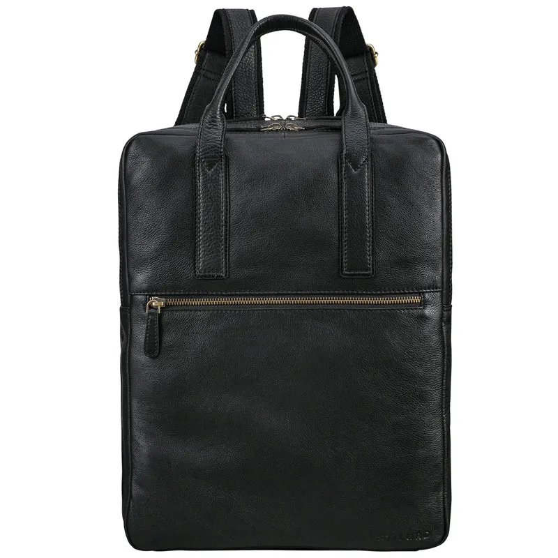 "Boris" Leder Business Rucksack mit Henkel