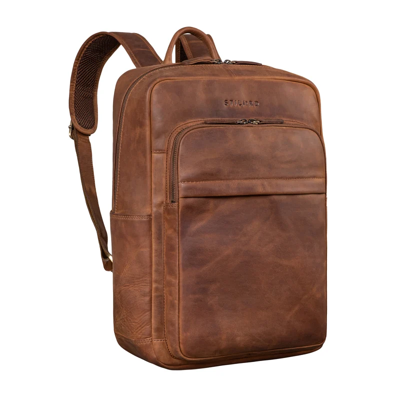 "Oliver" Business Rucksack Herren Leder Groß mit 16 Zoll Laptopfach