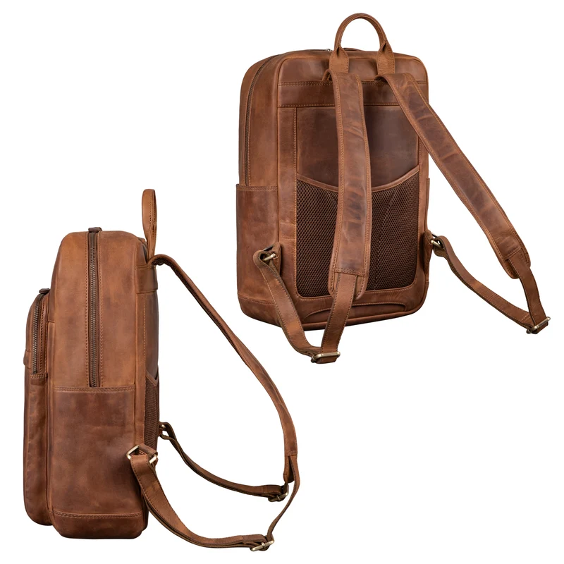 "Oliver" Business Rucksack Herren Leder Groß mit 16 Zoll Laptopfach
