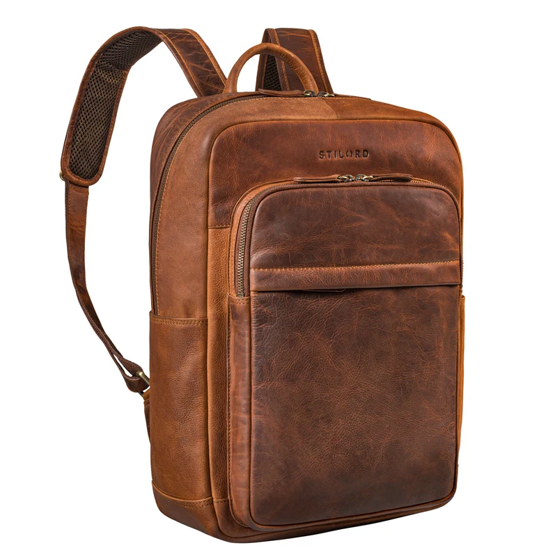 "Oliver" Business Rucksack Herren Leder Groß mit 16 Zoll Laptopfach