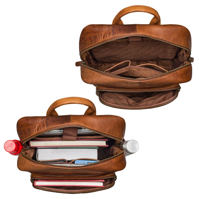 "Oliver" Business Rucksack Herren Leder Groß mit 16 Zoll Laptopfach