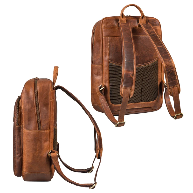 "Oliver" Business Rucksack Herren Leder Groß mit 16 Zoll Laptopfach