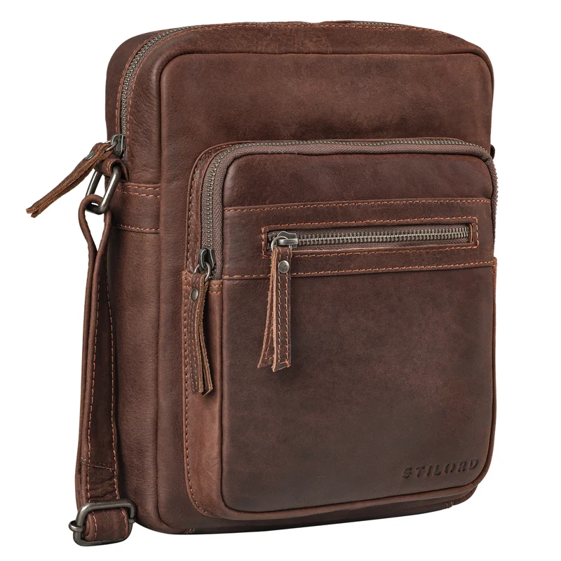 "Ringo" Leder Umhängetasche Herren Schultertasche