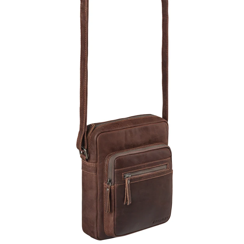 "Ringo" Leder Umhängetasche Herren Schultertasche