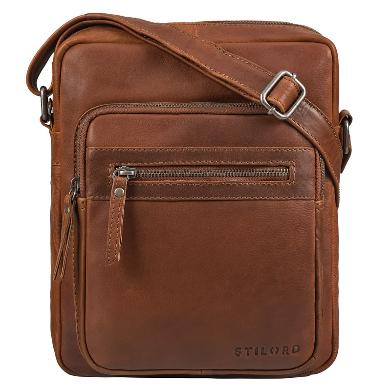 "Ringo" Leder Umhängetasche Herren Schultertasche