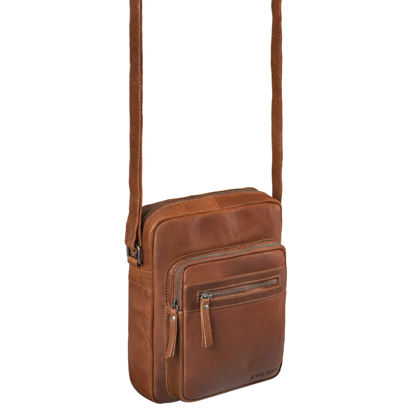"Ringo" Leder Umhängetasche Herren Schultertasche
