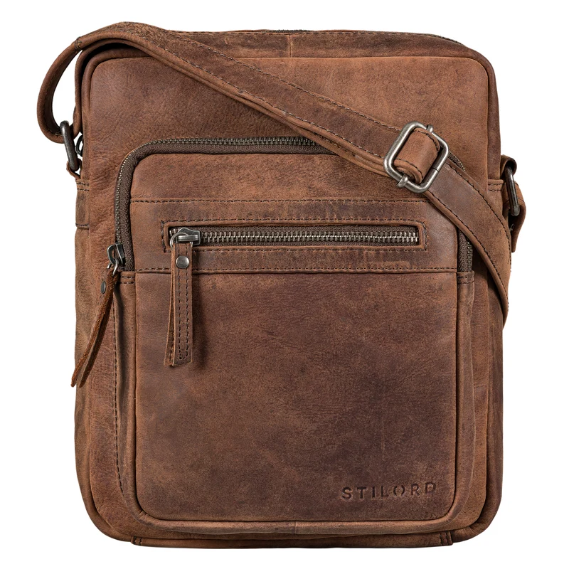 "Ringo" Leder Umhängetasche Herren Schultertasche