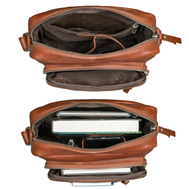"Ringo" Leder Umhängetasche Herren Schultertasche