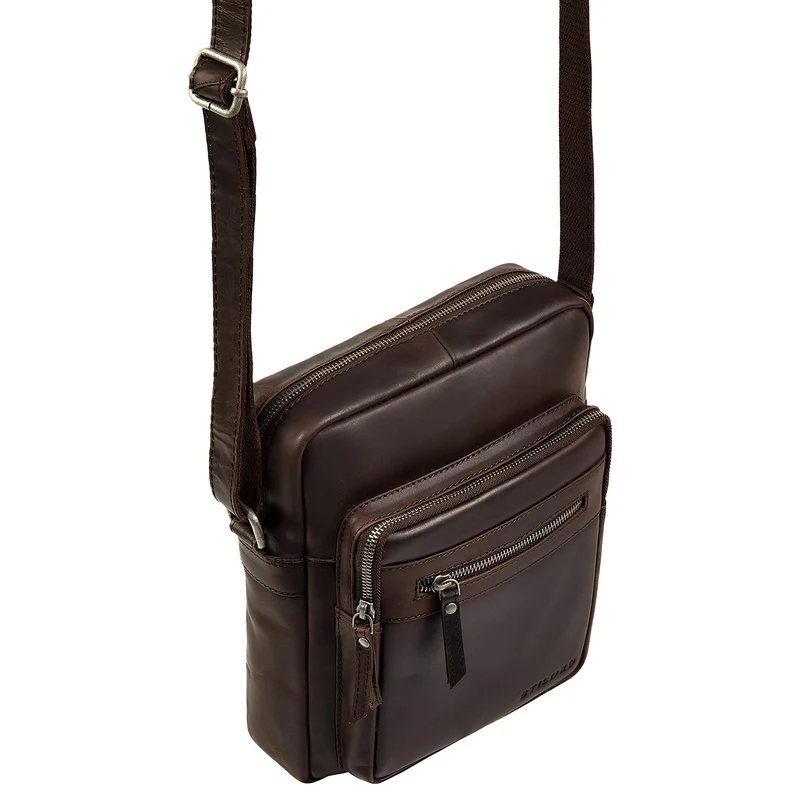 "Ringo" Leder Umhängetasche Herren Schultertasche