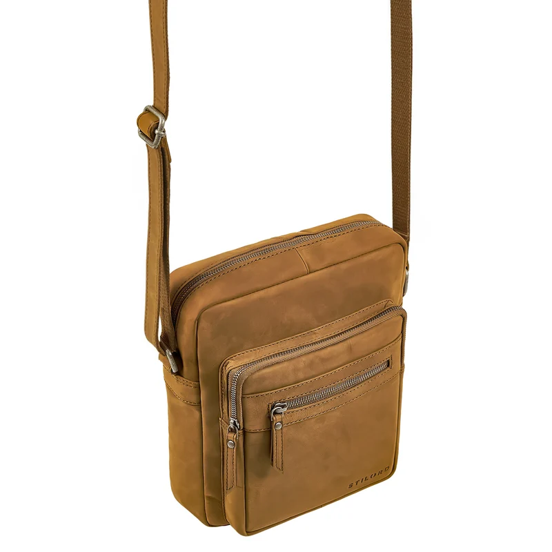 "Ringo" Leder Umhängetasche Herren Schultertasche