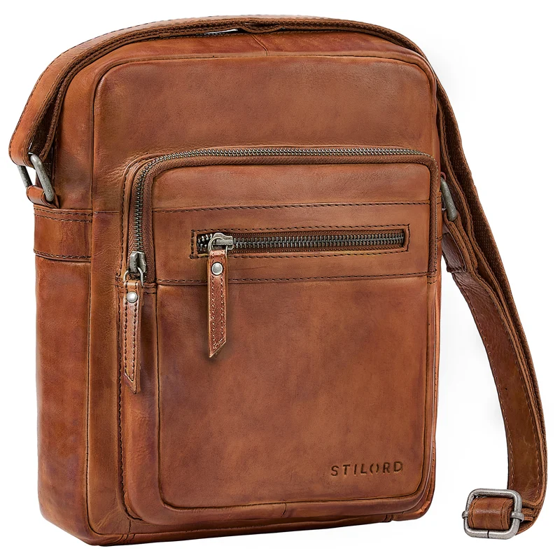 "Ringo" Leder Umhängetasche Herren Schultertasche