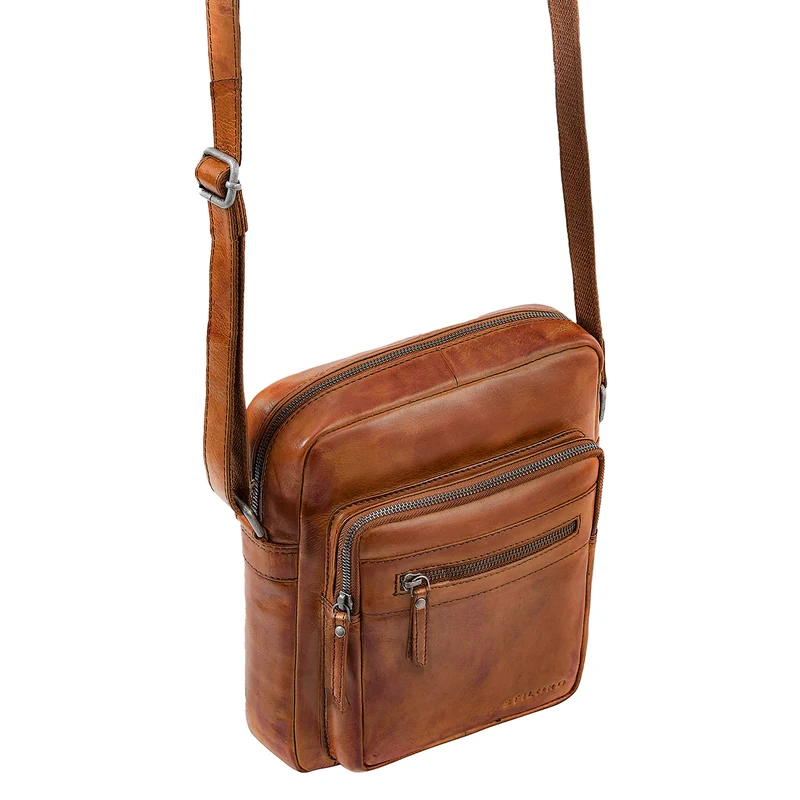 "Ringo" Leder Umhängetasche Herren Schultertasche