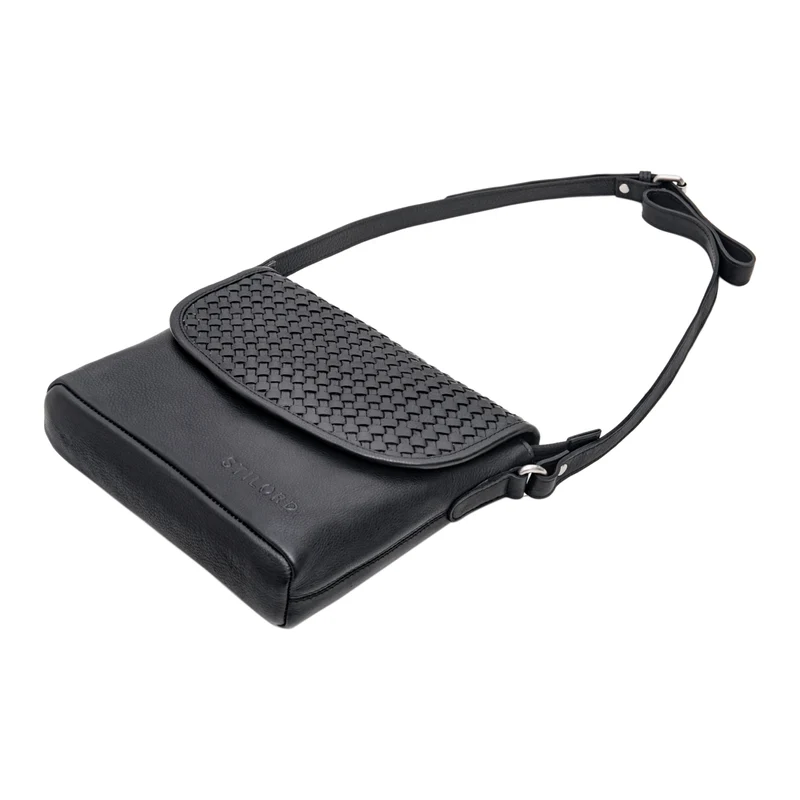 B-WARE "Nika" Crossbody Bag Damen Leder geflochten