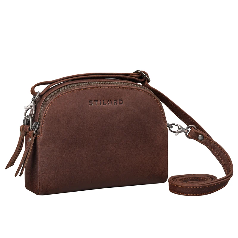 "Mikasa" Kleine Umhängetasche Damen Leder Elegante Crossbody Bag