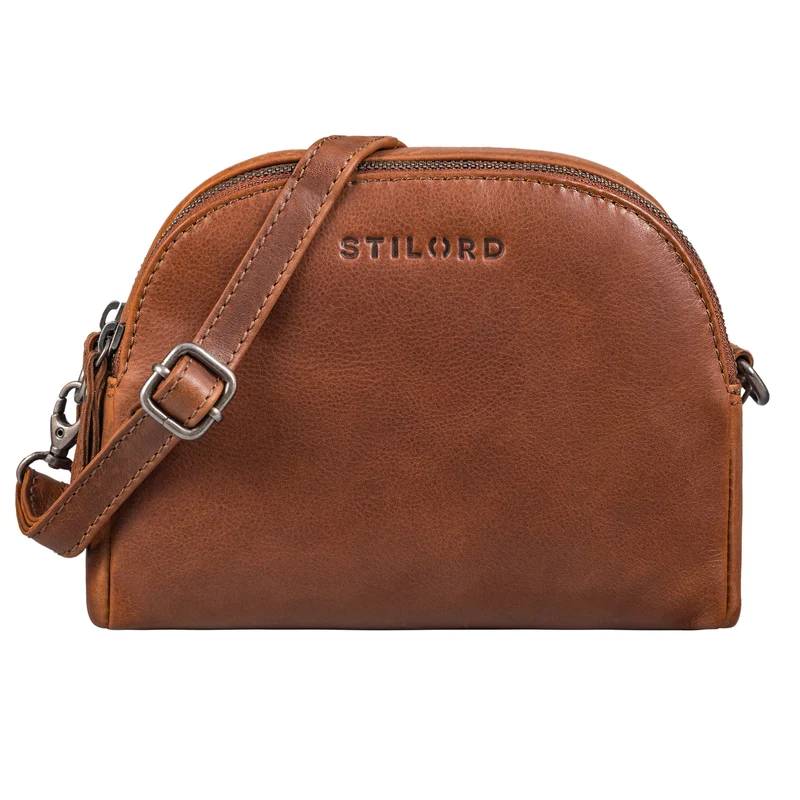 "Mikasa" Kleine Umhängetasche Damen Leder Elegante Crossbody Bag