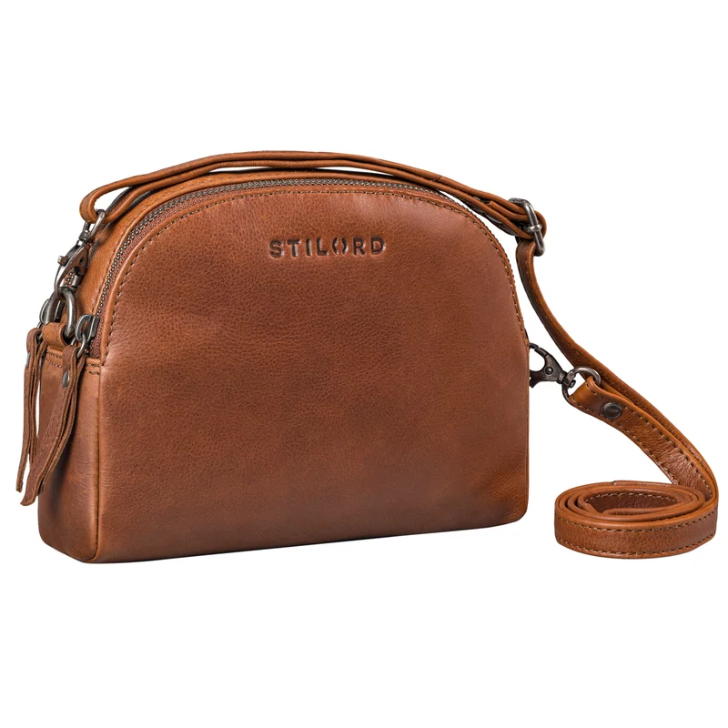 "Mikasa" Kleine Umhängetasche Damen Leder Elegante Crossbody Bag