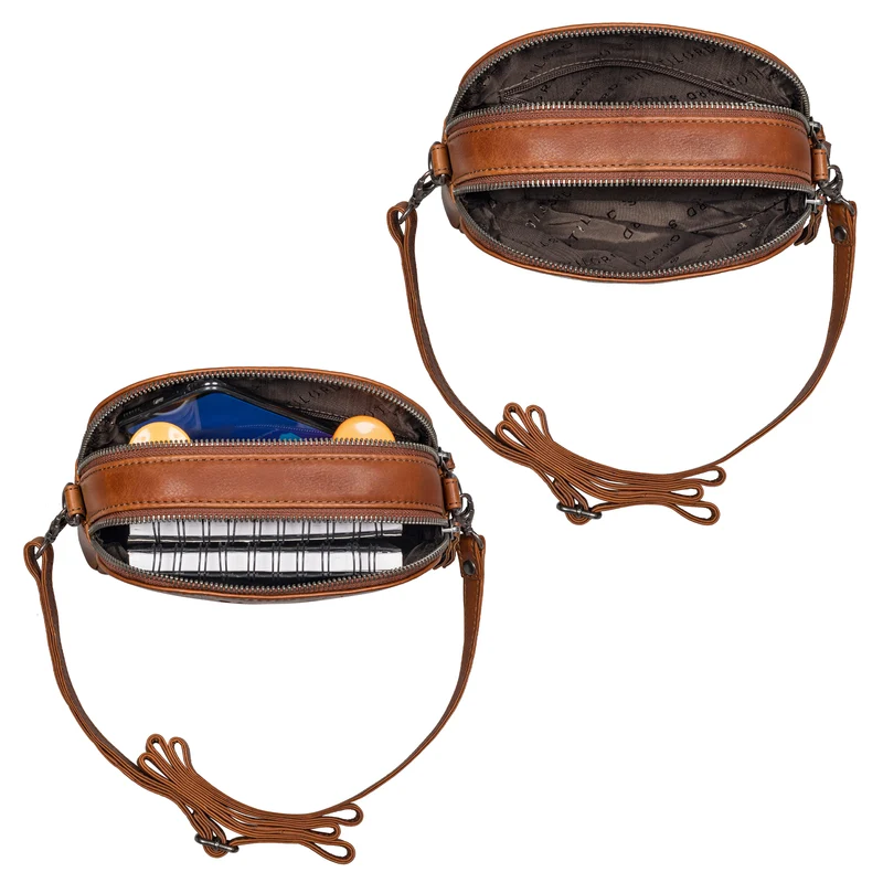 "Mikasa" Kleine Umhängetasche Damen Leder Elegante Crossbody Bag