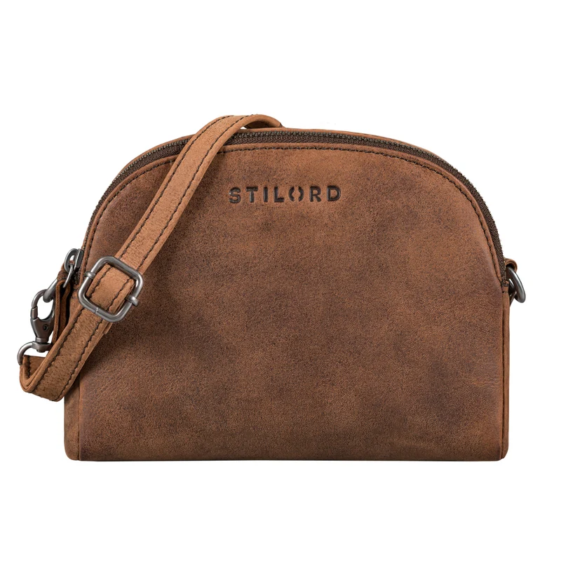 "Mikasa" Kleine Umhängetasche Damen Leder Elegante Crossbody Bag
