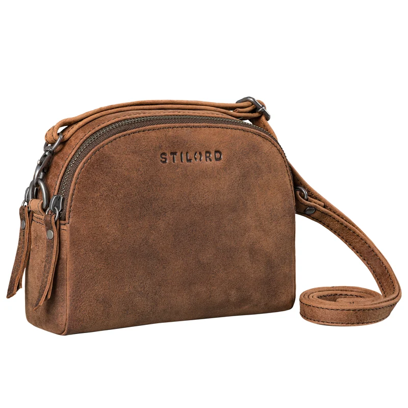 "Mikasa" Kleine Umhängetasche Damen Leder Elegante Crossbody Bag
