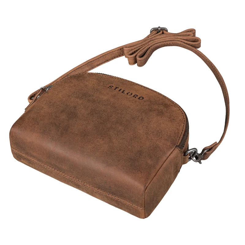 "Mikasa" Kleine Umhängetasche Damen Leder Elegante Crossbody Bag
