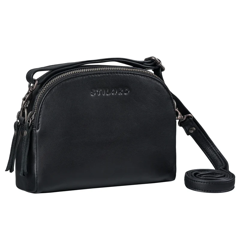 "Mikasa" Kleine Umhängetasche Damen Leder Elegante Crossbody Bag