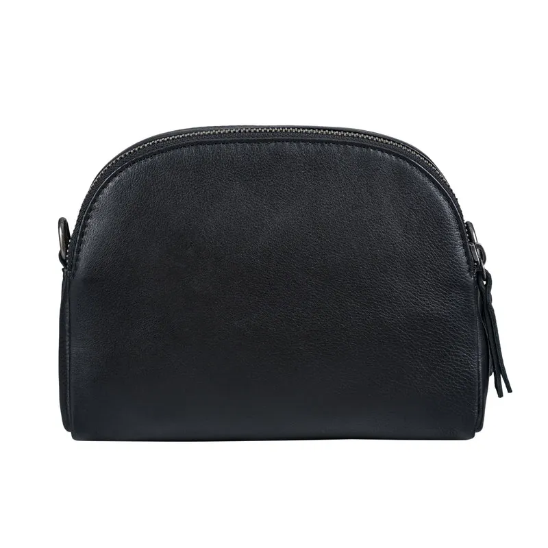 "Mikasa" Kleine Umhängetasche Damen Leder Elegante Crossbody Bag