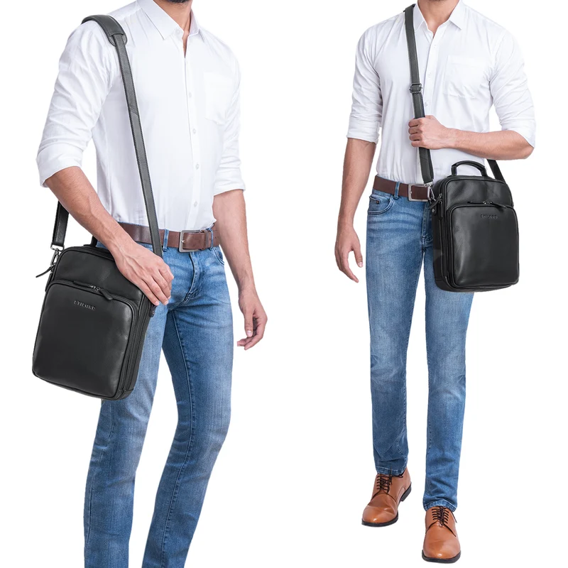 STILORD B-WARE "Can" Männer Tasche Leder groß